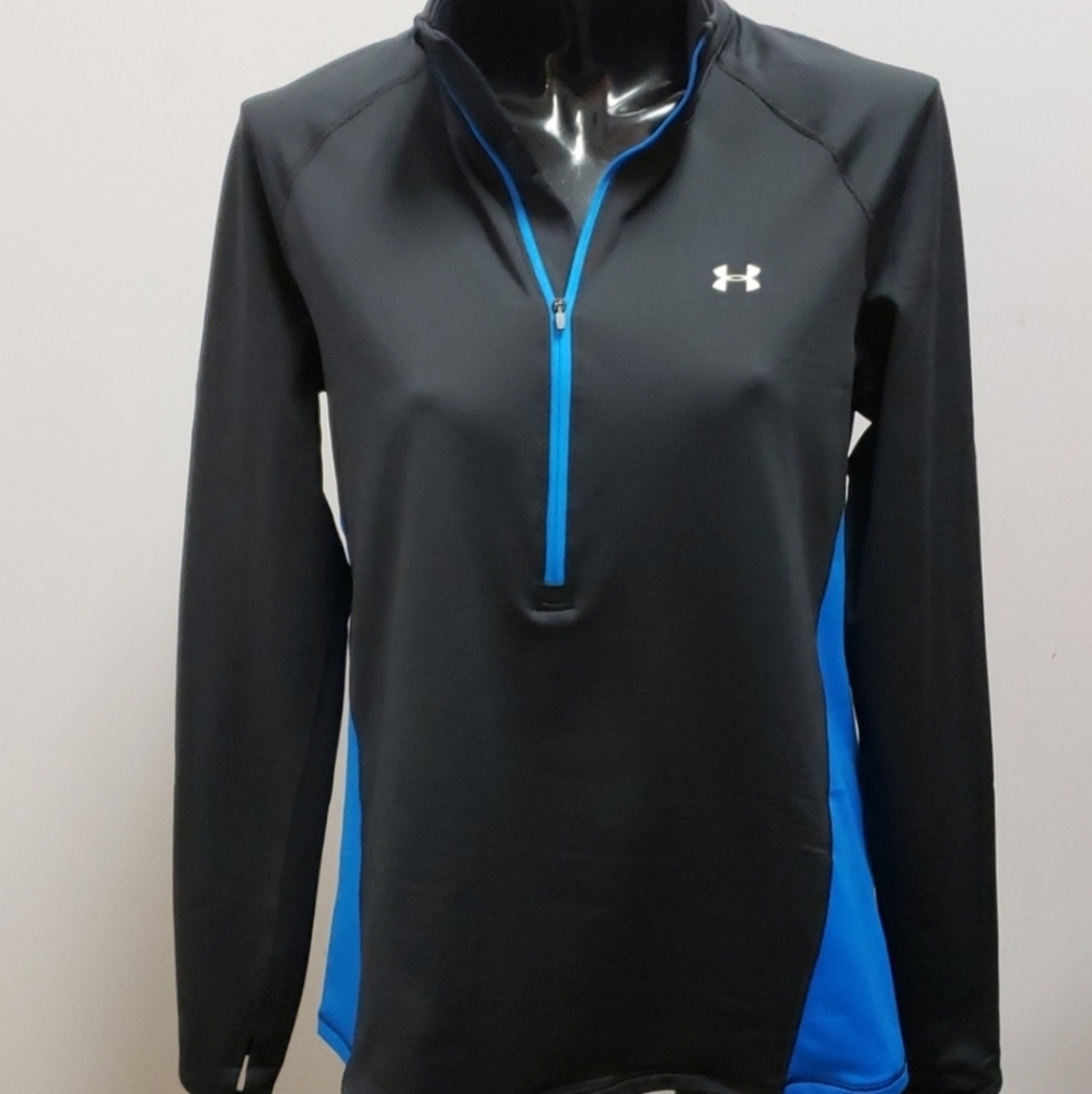 Under Armour black n blue top